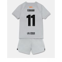 Barcelona Ferran Torres #11 Tredje sæt Børn 2022-23 Kortærmet (+ Korte bukser)